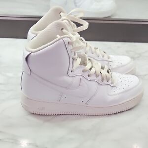 Nike Men's White Air Force 1 High-Top Sneakers